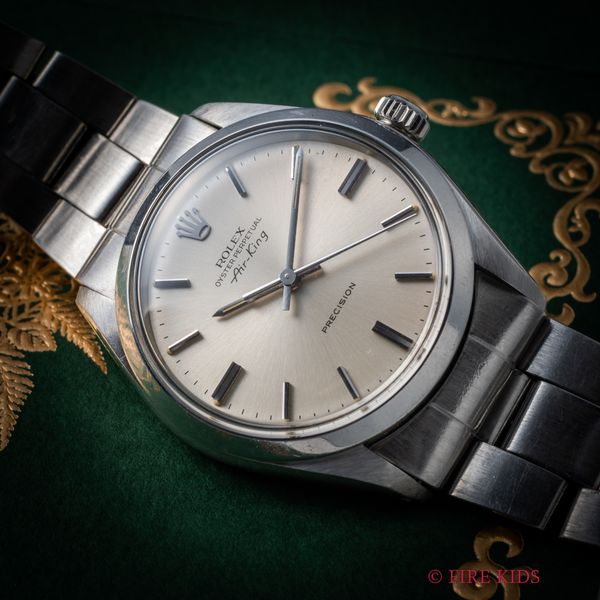 ロレックス エアキング 1972年製 Ref.5500 シルバーダイヤル 自動巻 Cal.1520 純正巻きオイスターブレス