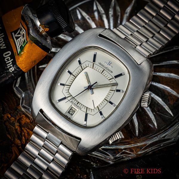 ジャガールクルト メモボックス 1970年代製 トノーケース Ref.E872 自動巻き 純正ステンレスブレス付