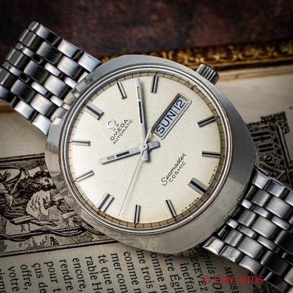 オメガ OMEGA コズミック 1968年製 Cal.752 自動巻き デイデイト 純正ブレス