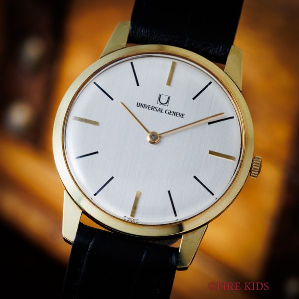 ユニバーサルジュネーブ UNIVERSAL GENEVE アルテッセ 1967年製 薄型手巻き 金張り/ステンバック 2針 ノンデイト Ref.542101/22