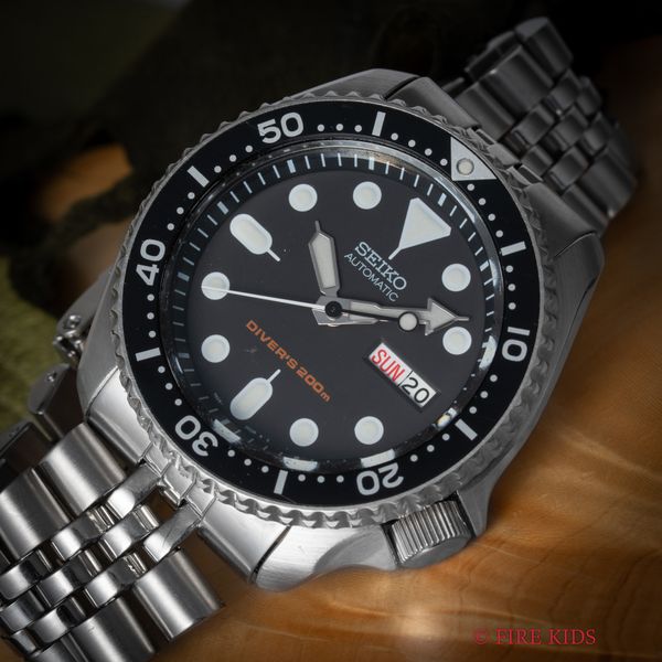 セイコー 2000年製 200ｍダイバーズ ブラックボーイ Ref.7S26-0020 Cal.7S26A 純正ブレス