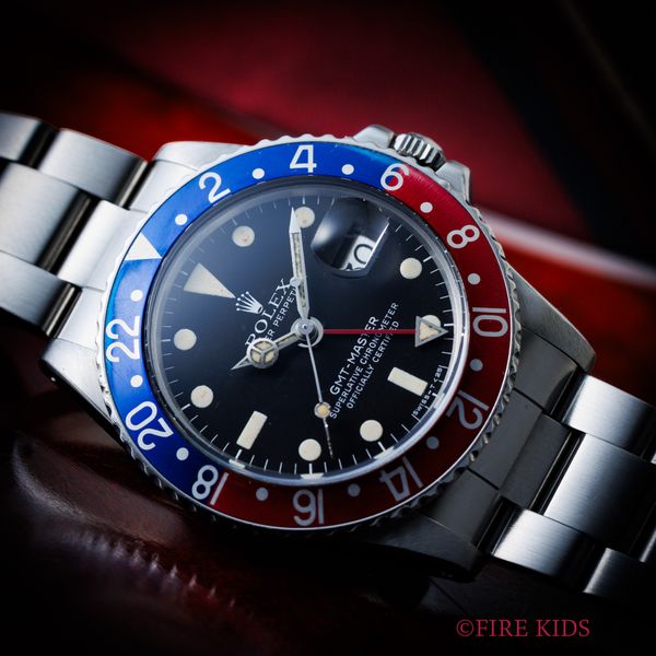 ロレックス ROLEX 1977年製 GMTマスター ペプシ Ref.1675 MK5ダイヤル 自動巻クロノメーター 純正オイスターブレス