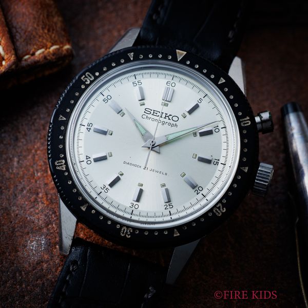 セイコー ワンプッシュクロノグラフ プラベゼル 1964年製 Ref.45899 手巻き 聖火マーク