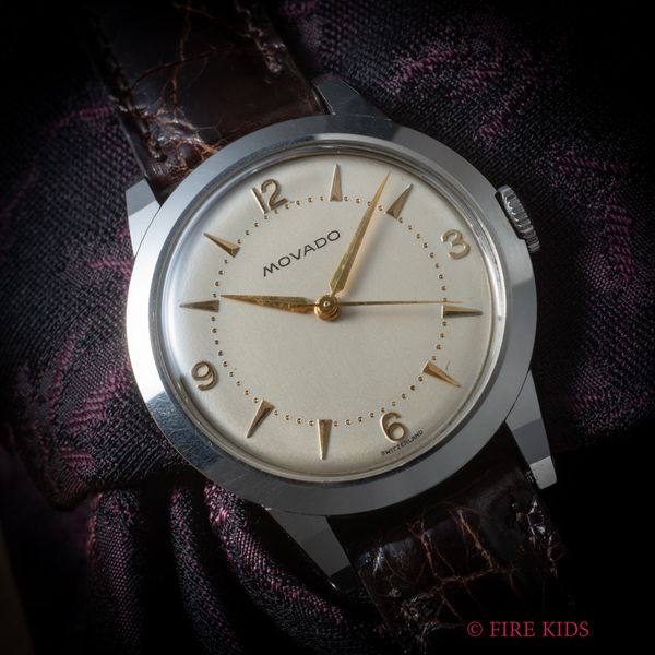 モバード MOVADO 飛びアラビア文字盤 1950年代製 Ref.18629 手巻き Cal.261A FBケース