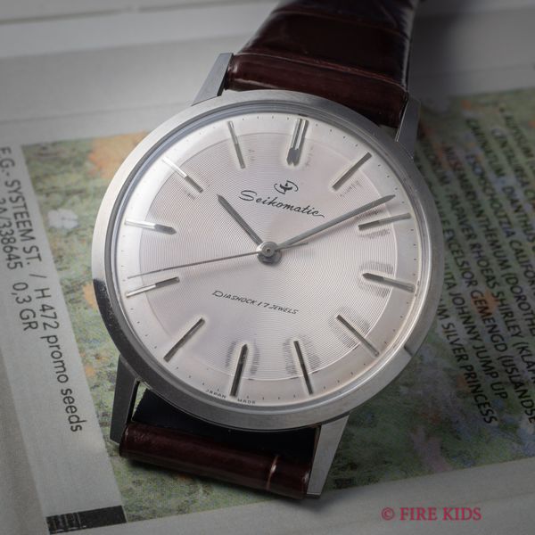 セイコー マチック 1960年製(昭和35年製) 未使用美品 Ref.J14064D 自動巻き 純正革ベルト、尾錠付き