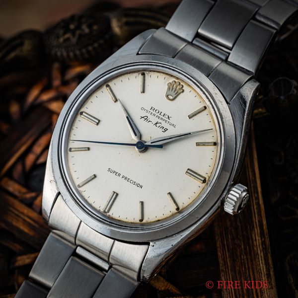 ロレックス エアキング 1961年製 Ref.5500 アルファハンド Cal.1530 自動巻き 純正ブレス ノンデイト