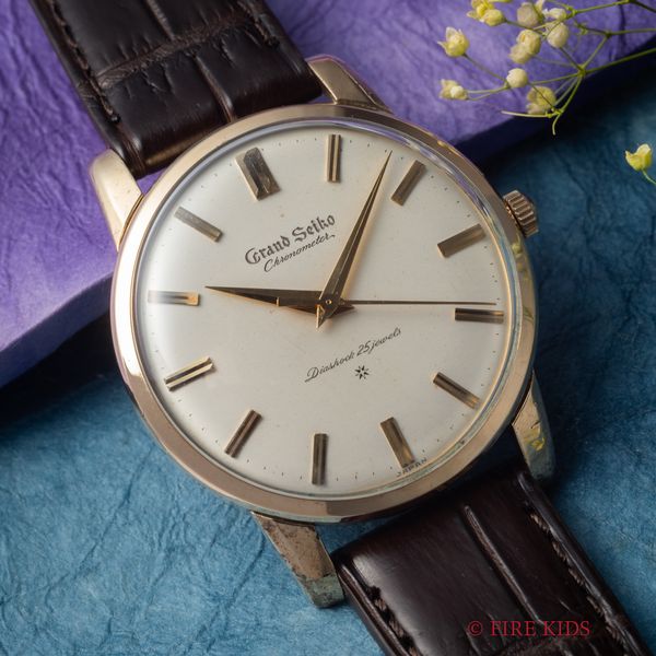 グランドセイコー 1960年製 1STモデル 彫ロゴ 初期型 14金総金張り 80ミクロン Ref.J14070GS 手巻き Cal.3180 SDダイヤル
