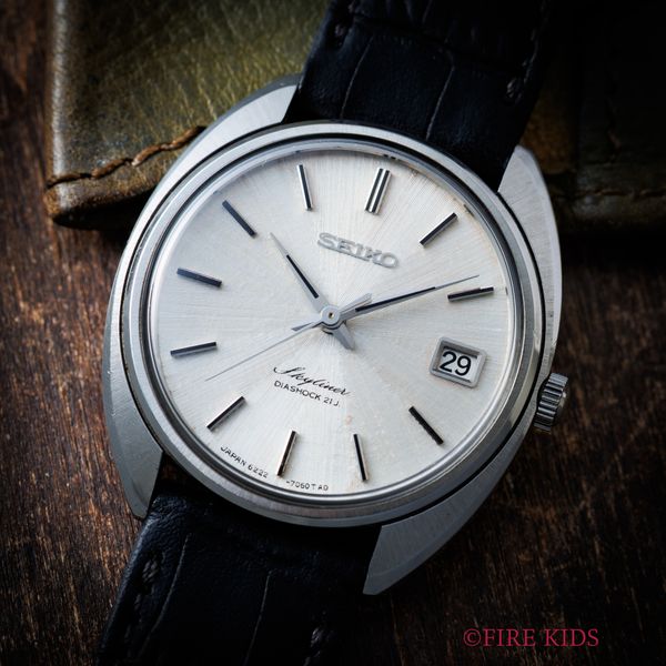 セイコー スカイライナー 1967年製 手巻き サンビーム調ダイヤル Cラインケース Ref.6222-7060