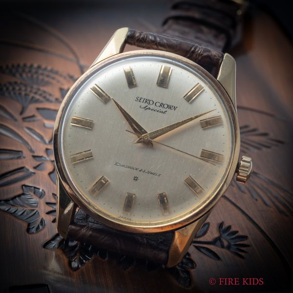 セイコー 1961年製 クラウンスペシャル Ref.J14100E 手巻き 秒規制付 SDダイヤル 80ミクロン 14金張り