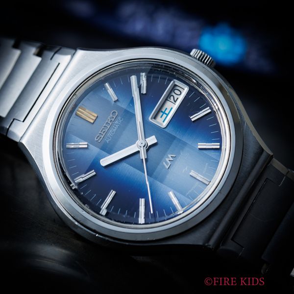 セイコー ロードマチック 1972年製 Ref.5206-6090 ブルー カットガラス ハイビート自動巻き 純正ブレス デイデイト